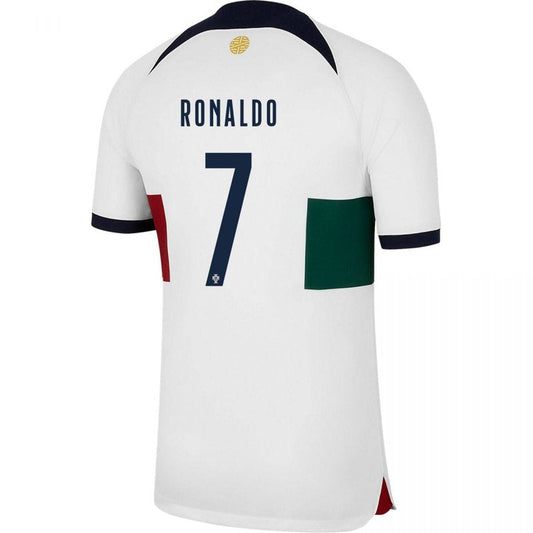 Camiseta de visitante de Cristiano Ronaldo Portugal 22/23 II - Versión para aficionados