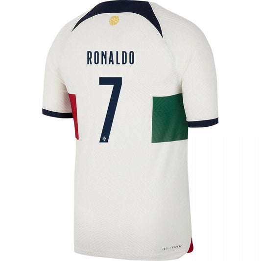 Camiseta de visitante de Cristiano Ronaldo Portugal 22/23 II - Versión de jugador