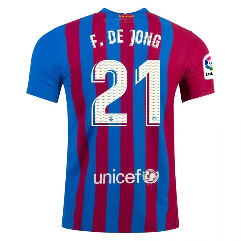 Camiseta de local Frenkie de Jong Barcelona 21/22 I - Versión jugador