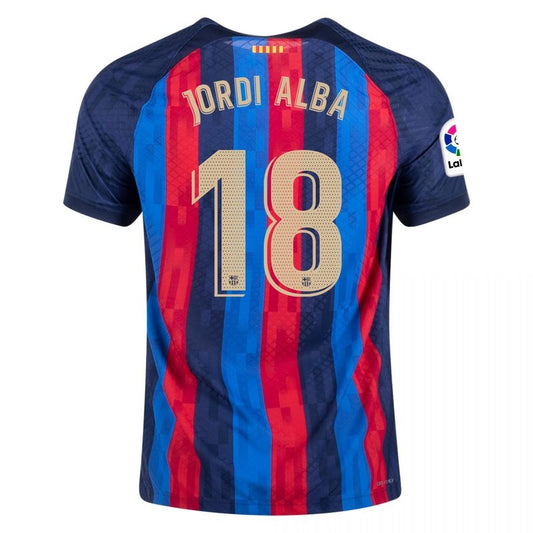 Jordi Alba Barcelona 22/23 I Home Jersey - Player Version