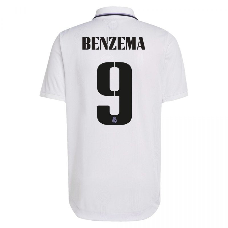 Camiseta local de Karim Benzema del Real Madrid 22/23 (versión para aficionados)