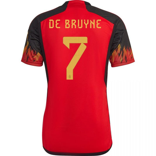 Camiseta local de Kevin De Bruyne Bélgica 22/23 (versión para aficionados)