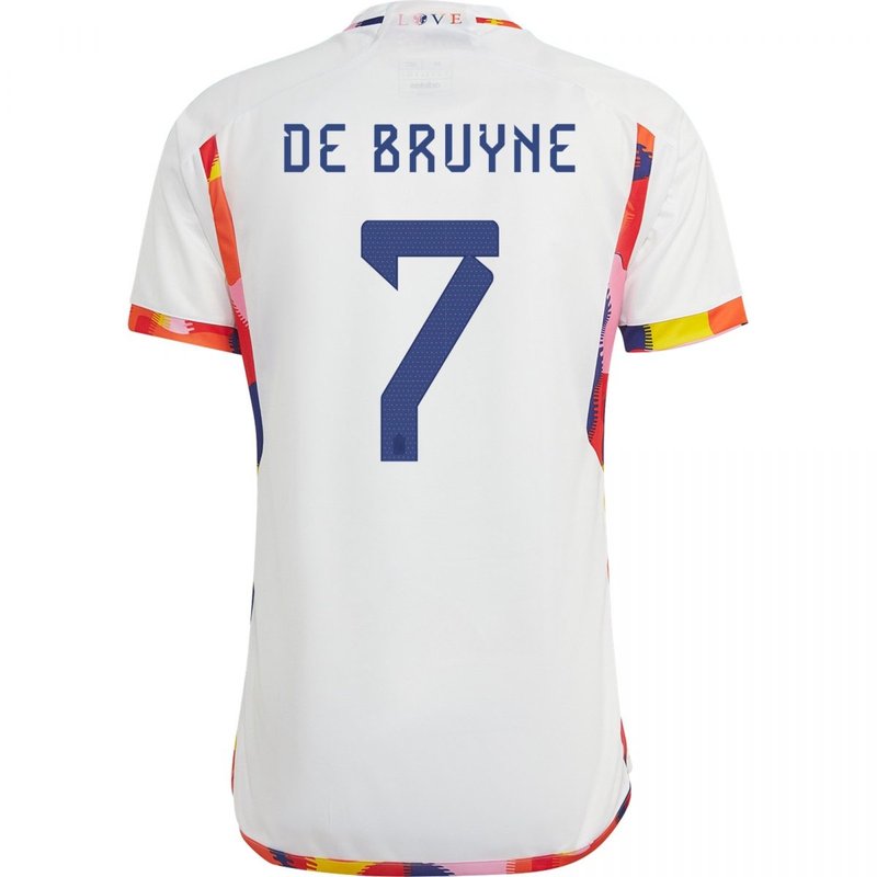 Camiseta de visitante Kevin De Bruyne Bélgica 22/23 II - Versión para fanáticos