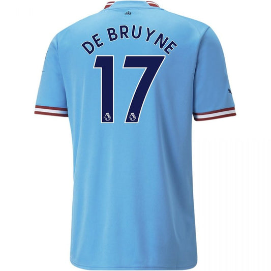 Camiseta local de Kevin De Bruyne del Manchester City 22/23 (versión para aficionados)