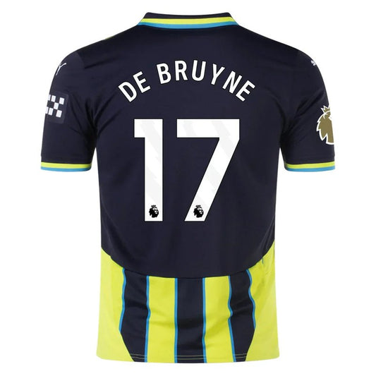 Camiseta visitante de Kevin De Bruyne del Manchester City 24/25 II (versión para aficionados)