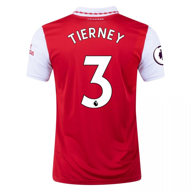 Camiseta de local de Kieran Tierney del Arsenal 22/23 (versión para aficionados)