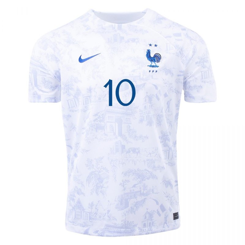 Camiseta visitante de Kylian Mbappé Francia 22/23 II - Versión para aficionados