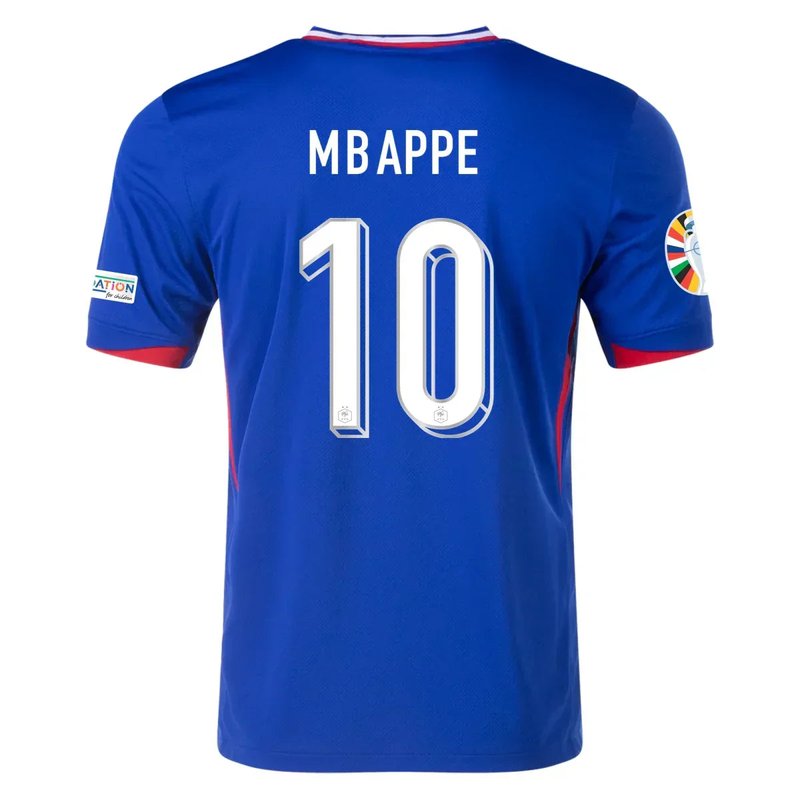 Camiseta local de Kylian Mbappé Francia 24/25 (versión para aficionados)