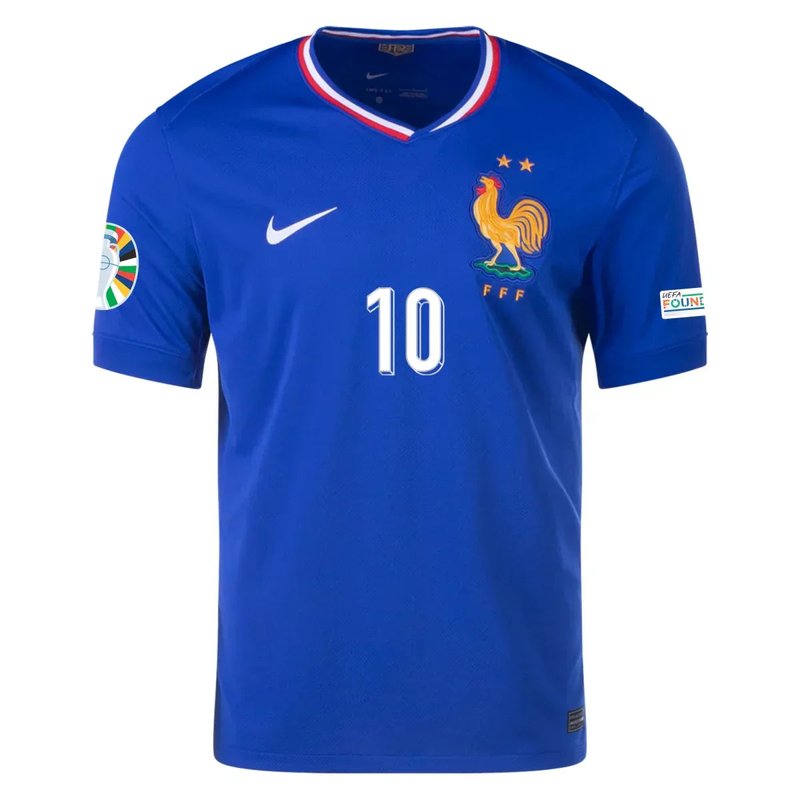 Camiseta local de Kylian Mbappé Francia 24/25 (versión para aficionados)