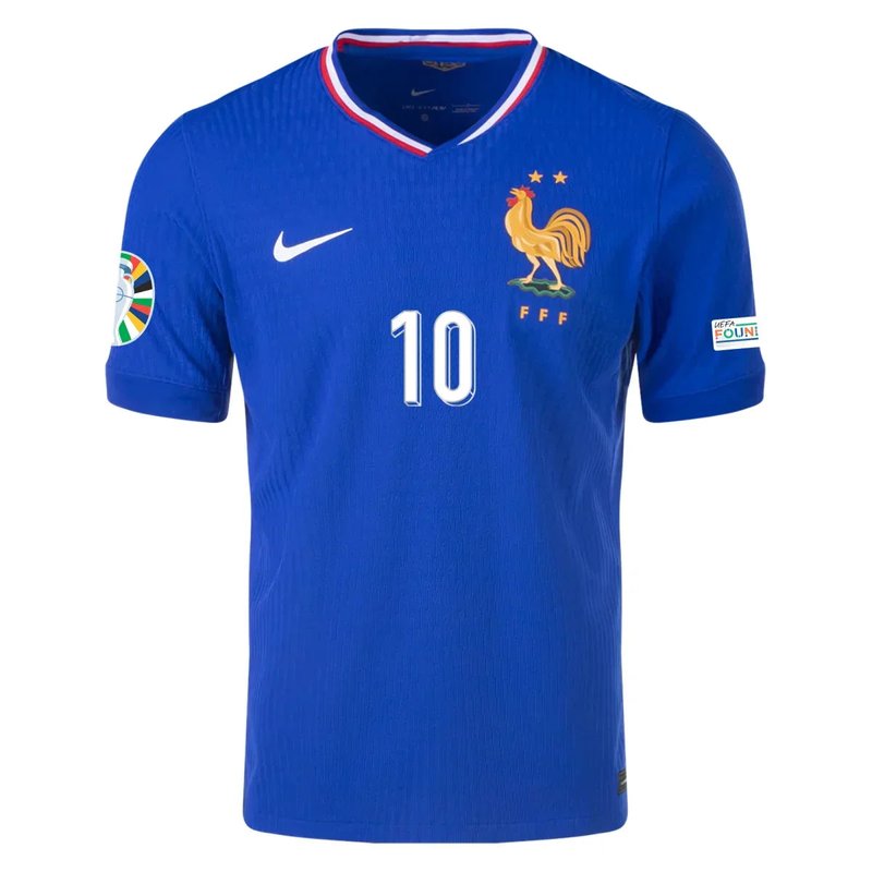 Camiseta local de Kylian Mbappé Francia 24/25 I - Versión del jugador