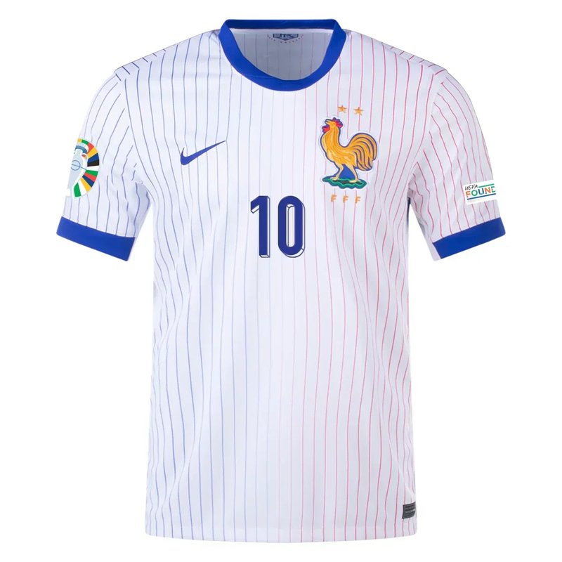 Camiseta visitante de Kylian Mbappé Francia 24/25 II - Versión para aficionados