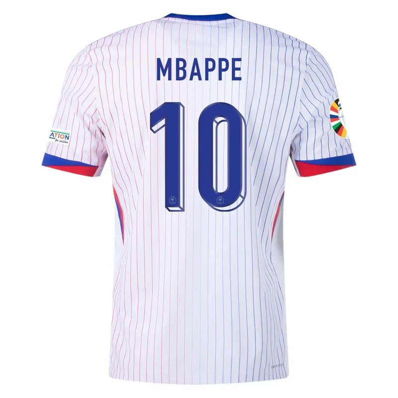 Camiseta visitante de Kylian Mbappé Francia 24/25 II - Versión de jugador