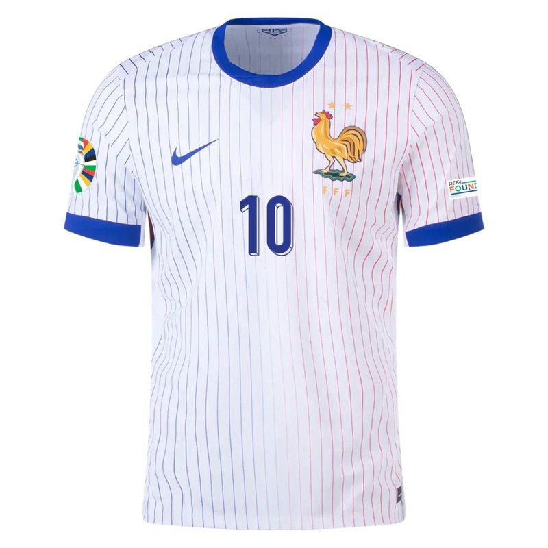 Camiseta visitante de Kylian Mbappé Francia 24/25 II - Versión de jugador