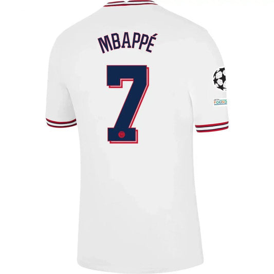 Camiseta de Kylian Mbappé del PSG 21/22 IV (cuarta equipación) - Versión para aficionados