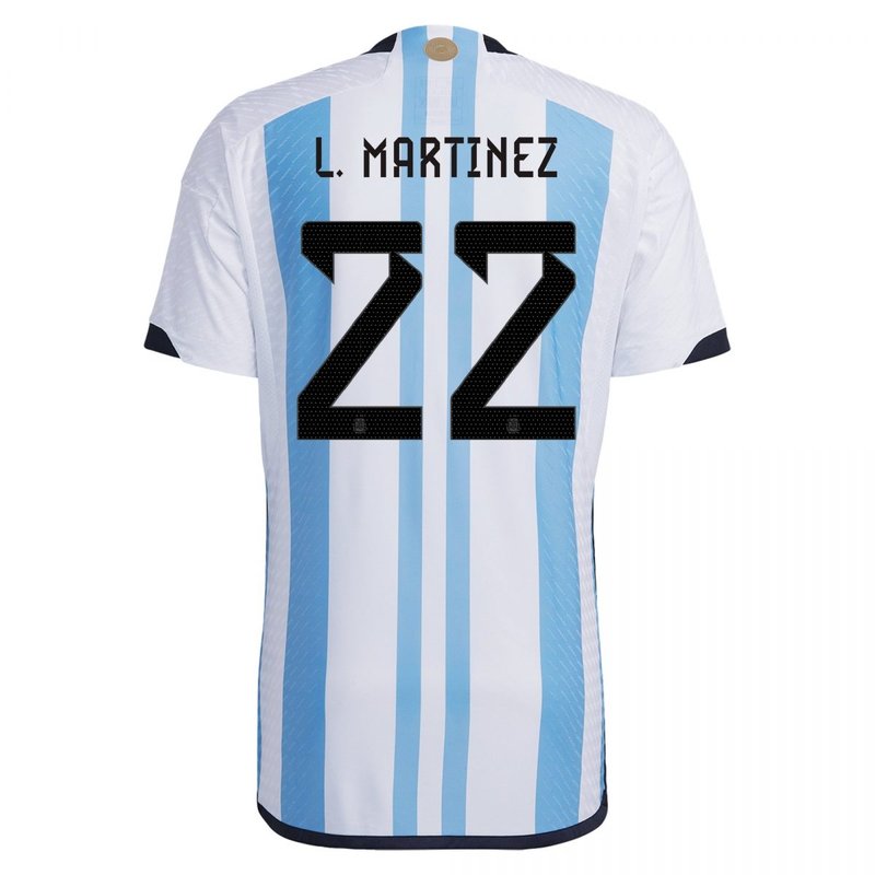 Lautaro Mart������������������nez Argentina 22/23 I Home Jersey - Player Version