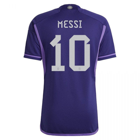 Camiseta de visitante de Lionel Messi Argentina 22/23 II - Versión para aficionados