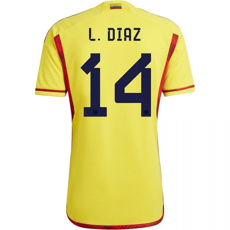 Luis D������������������az Colombia 22/23 I Home Jersey - Fan Version