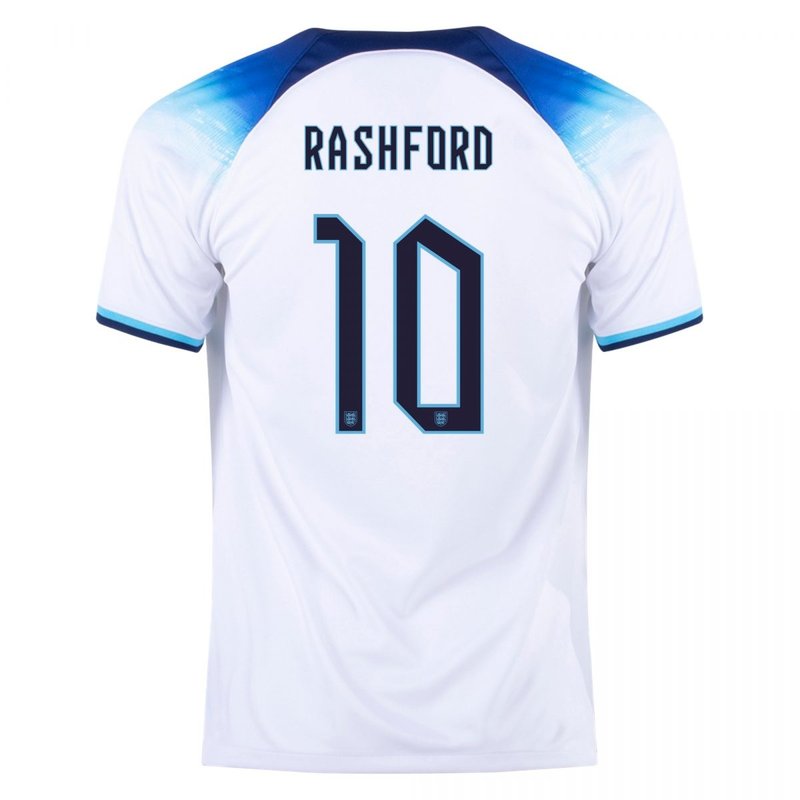 Camiseta local de Marcus Rashford Inglaterra 22/23 (versión para aficionados)