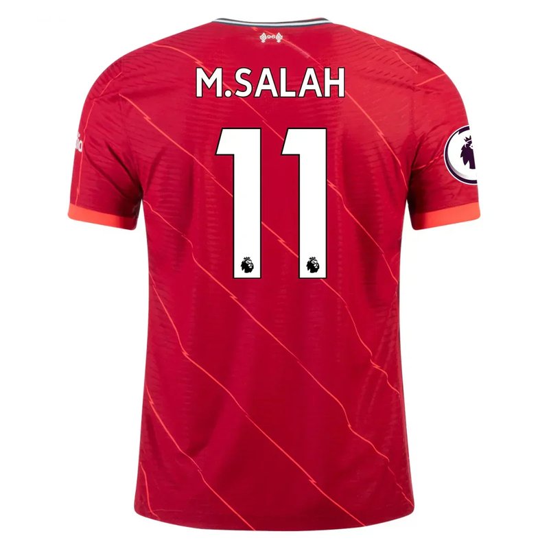 Camiseta local de Mohamed Salah del Liverpool FC 21/22 (versión jugador)