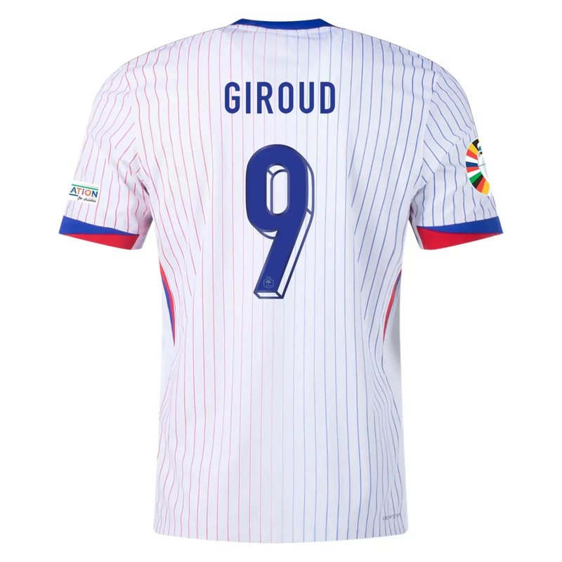 Camiseta de visitante de Olivier Giroud Francia 24/25 II - Versión de jugador