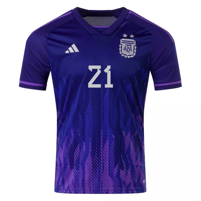 Camiseta visitante de Paulo Dybala Argentina 22/23 II - Versión para aficionados