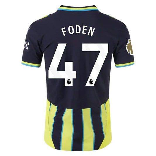 Camiseta de visitante de Phil Foden del Manchester City 24/25 II (versión de jugador)