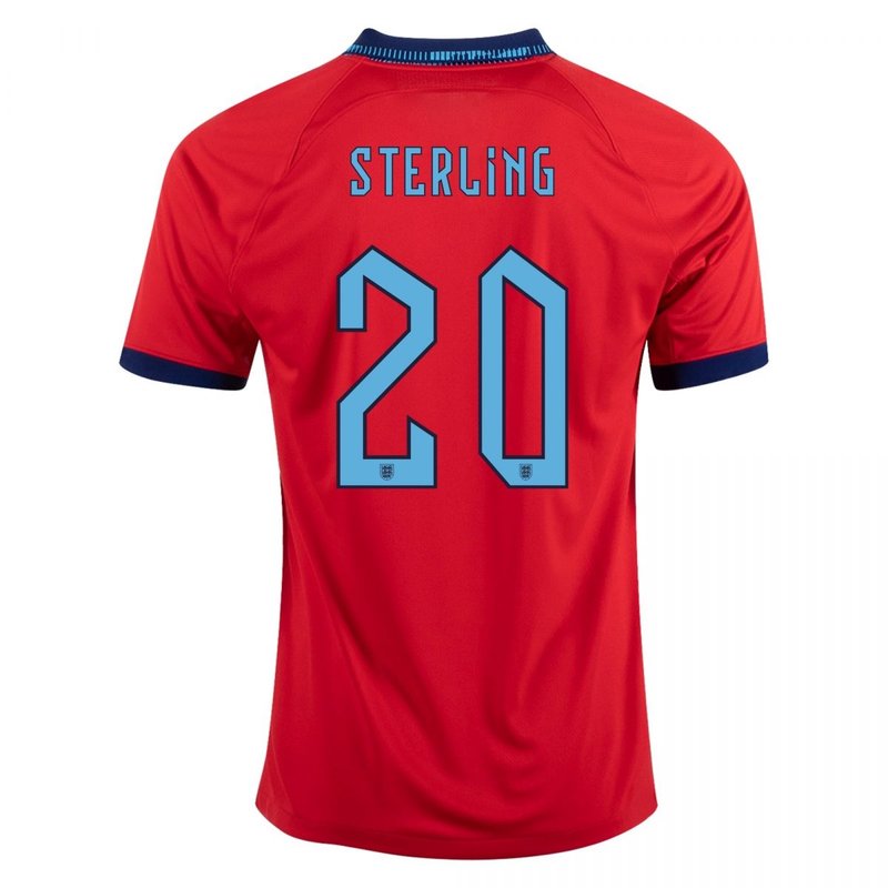 Camiseta de visitante de Raheem Sterling Inglaterra 22/23 II - Versión para aficionados