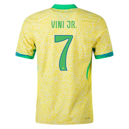 Camiseta de local de Vinicius Jr. Brasil 24/25 I - Versión para aficionados