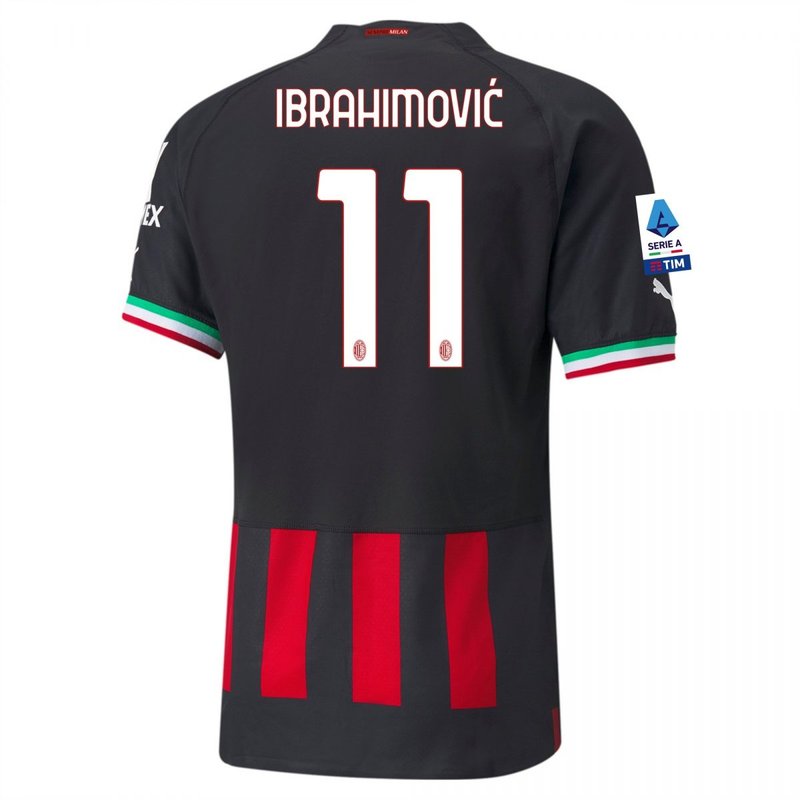 Zlatan Ibrahimovi������������������ AC Milan 22/23 I Home Jersey - Player Version