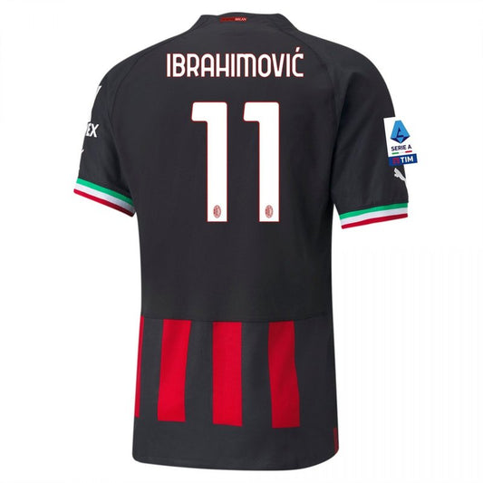 Camiseta local del AC Milan 22/23 I de Zlatan Ibrahimovi - Versión de jugador